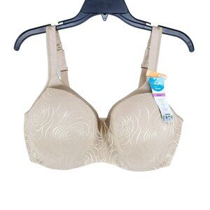 Playtex Love My Curves Balconette Bra Size 40DD Nude Underwire